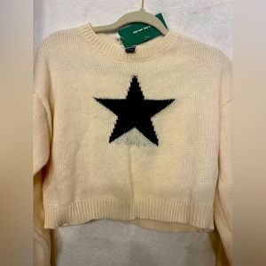 Shein Cropped Star Sweater